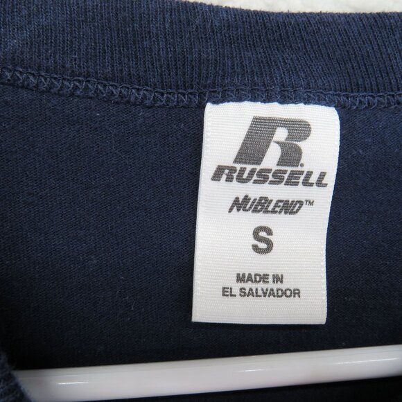 Georgia Tech T Shirt Womens Size Small Tennis Russell Blue Gold Short‎ Sleeve - Picture 3 of 7